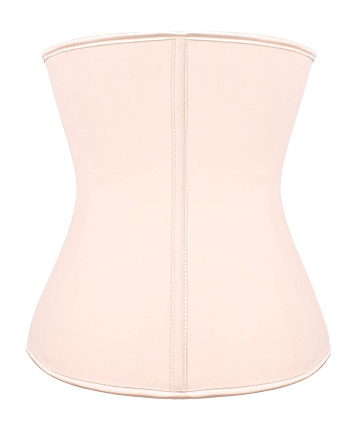 Cintura dimagrante classica in lattice da donna con 9 stecche in acciaio e 3 file di ganci