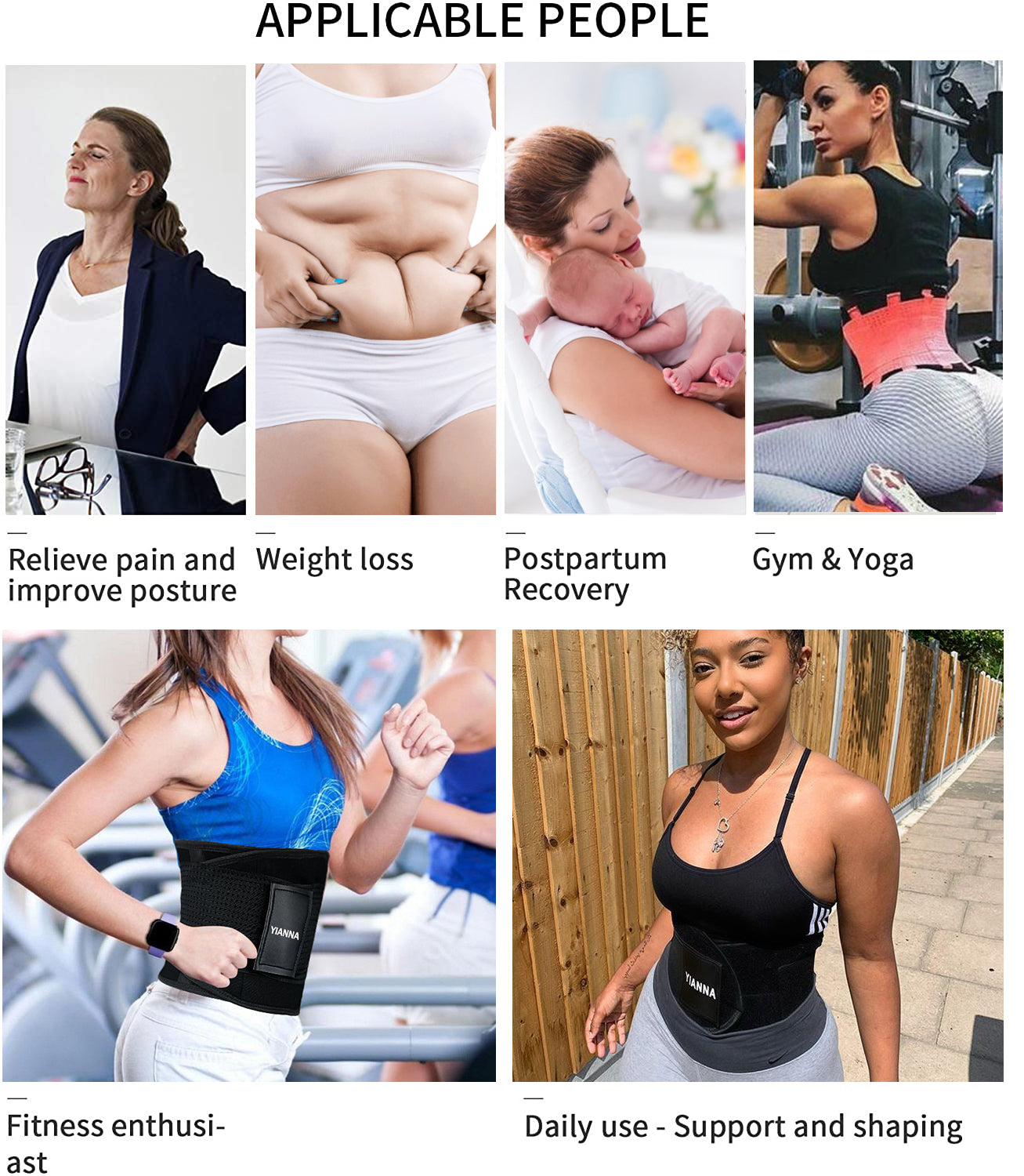  Waist Trainer Belt Waist Cincher Trimmer