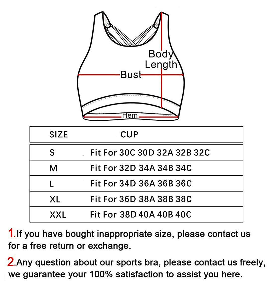  Women's Padded Sports Bra Support Corss Back Wirefree Workout Gym Running Yoga Bras