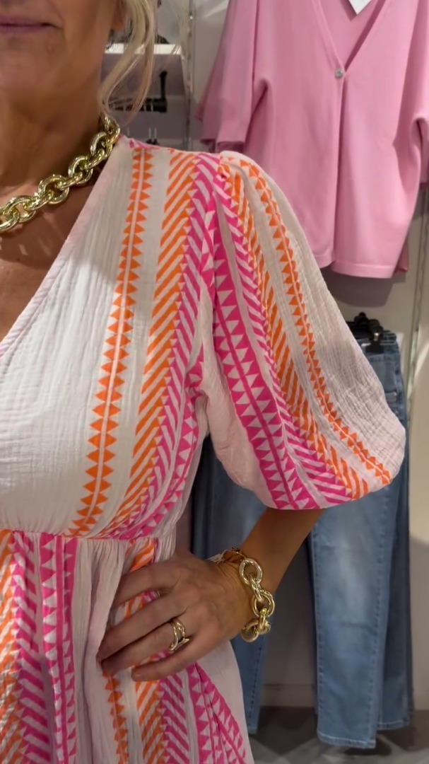 💜 Elegante e comodo abito con scollo a V in 3 colori