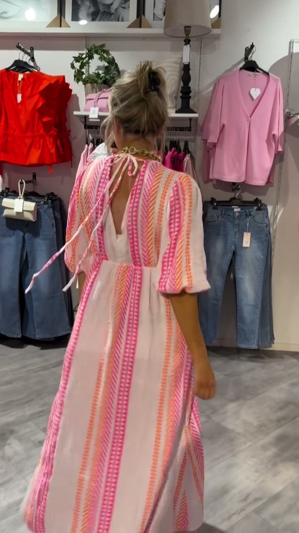 💜 Elegante e comodo abito con scollo a V in 3 colori