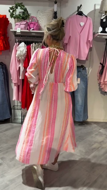 💜 Elegante e comodo abito con scollo a V in 3 colori