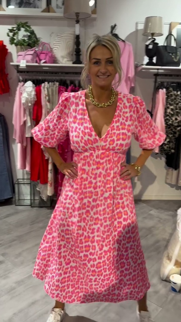 💜 Elegante e comodo abito con scollo a V in 3 colori