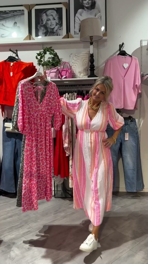 💜 Elegante e comodo abito con scollo a V in 3 colori