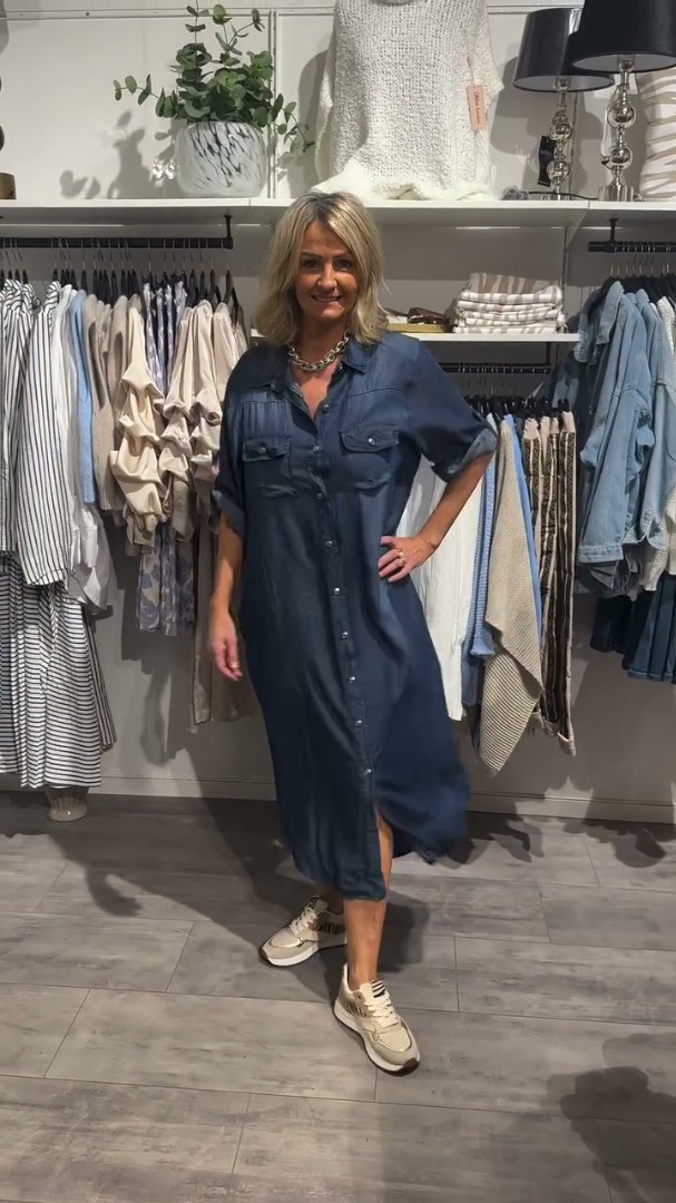 Gonna lunga di jeans di alta qualità