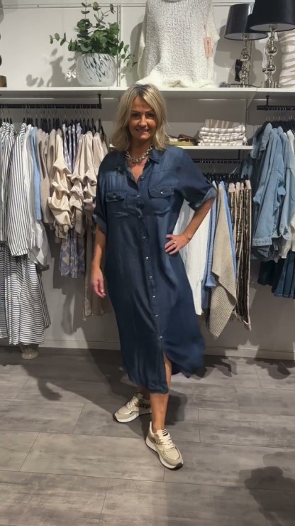 Gonna lunga di jeans di alta qualità