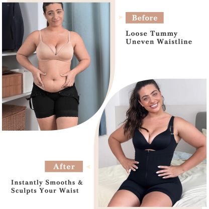  Fajas Colombianas Shapewear for Women Postpartum Tummy Control Body Shaper Butt Lifter Bodysuit