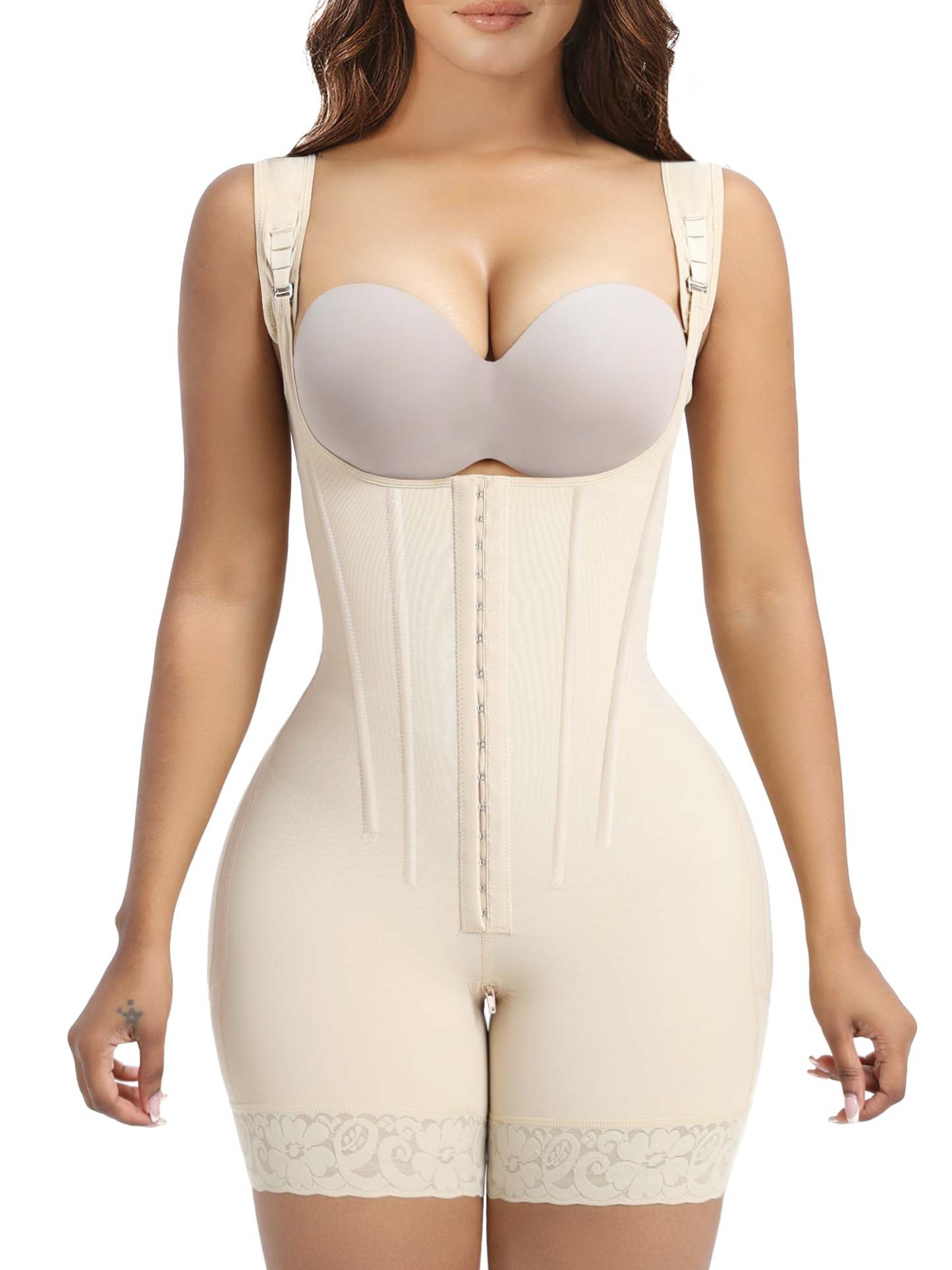  Fajas Colombianas Moldeadoras Shapewear Tummy Control Body Shaper Postpartum Butt Lift Compression Garment with Steel Bones