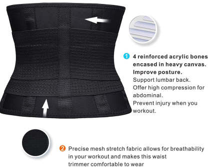  Waist Trainer Belt Waist Cincher Trimmer