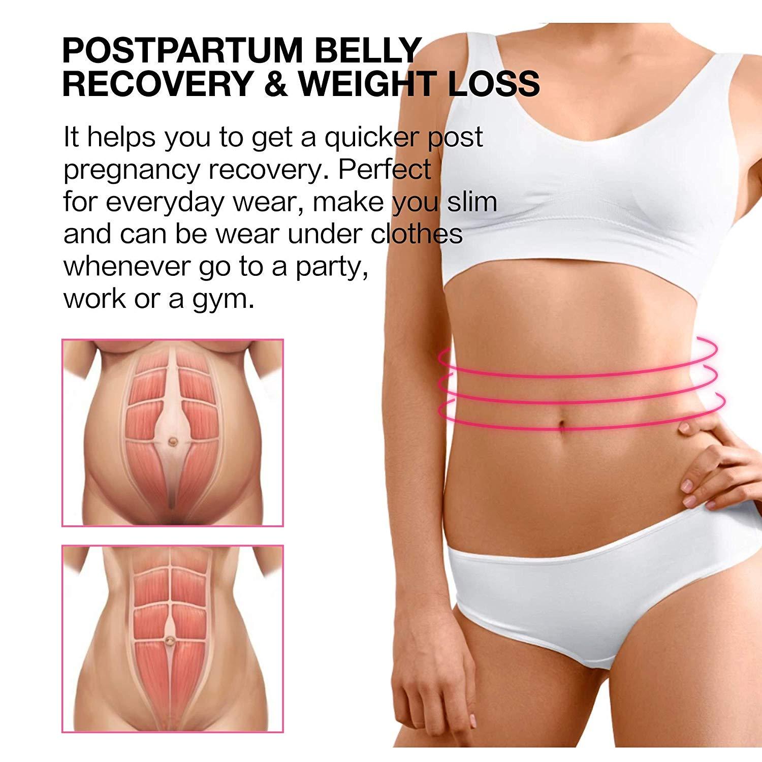 Cintura dimagrante in lattice da donna, 25 stecche in acciaio, 4 file di ganci