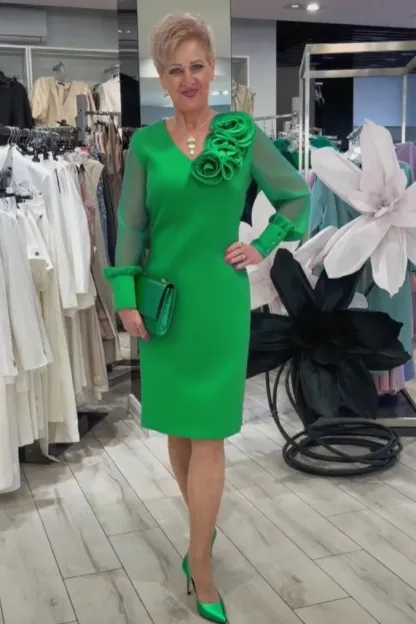 Armonia Floreale - Vestito Elegante con Tocco di Lusso