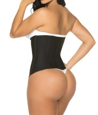 Corsetto modellante per la vita da donna in lattice, sottoseno, controllo della pancia, corsetto modellante a clessidra, cerniera e ganci