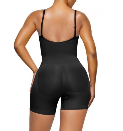  Bodysuit for Women Tummy Control Shapewear Open Bust Mid-Thigh Sculpting Body Shaper