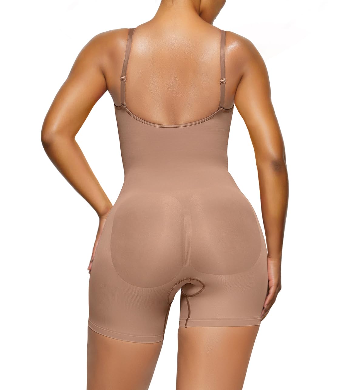  Bodysuit for Women Tummy Control Shapewear Open Bust Mid-Thigh Sculpting Body Shaper