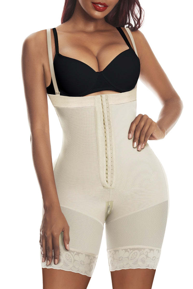  Fajas Colombianas Shapewear for Women Tummy Control Body Shaper Butt Lifter with Zipper Crotch
