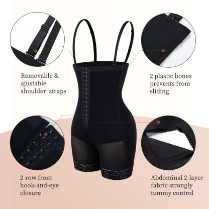  Fajas Colombianas Shapewear for Women Tummy Control Body Shaper Butt Lifter with Zipper Crotch