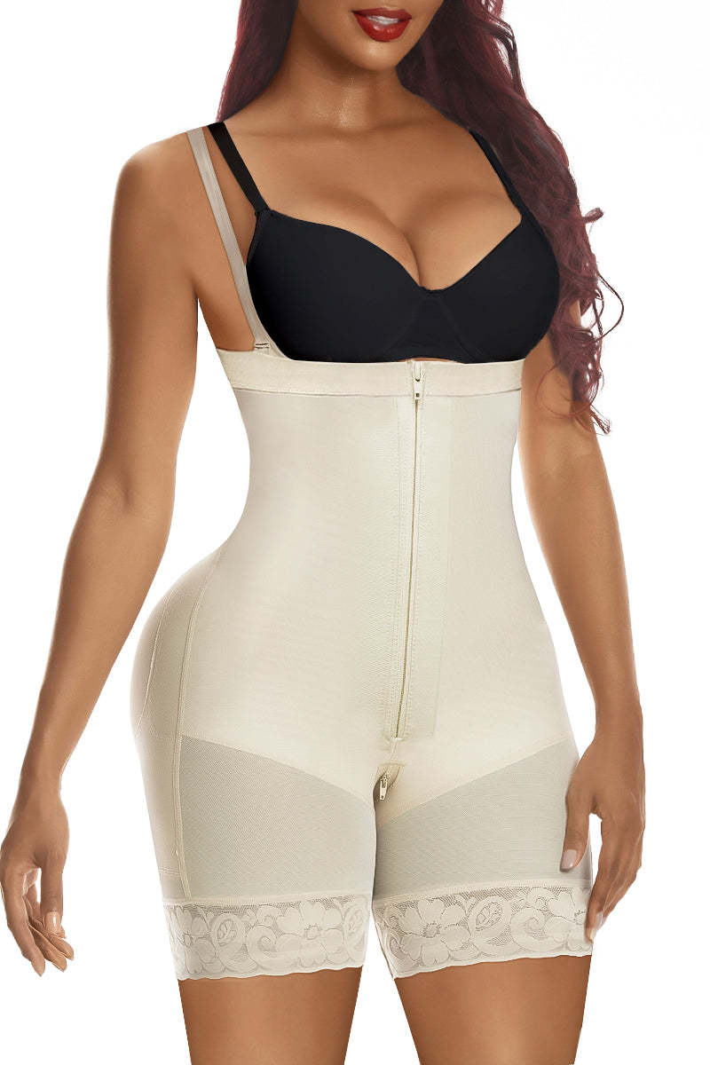  Fajas Colombianas Shapewear for Women Tummy Control Body Shaper Butt Lifter Thigh Slimmer with Zipper Crotch