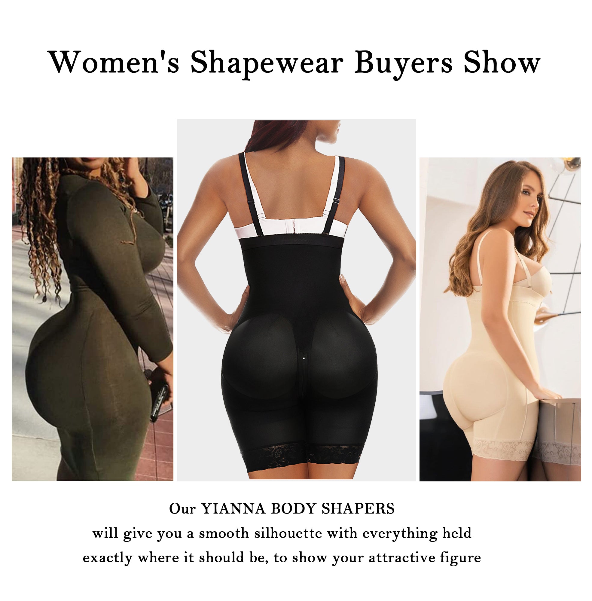  Fajas Colombianas Shapewear for Women Tummy Control Body Shaper Butt Lifter Thigh Slimmer with Zipper Crotch
