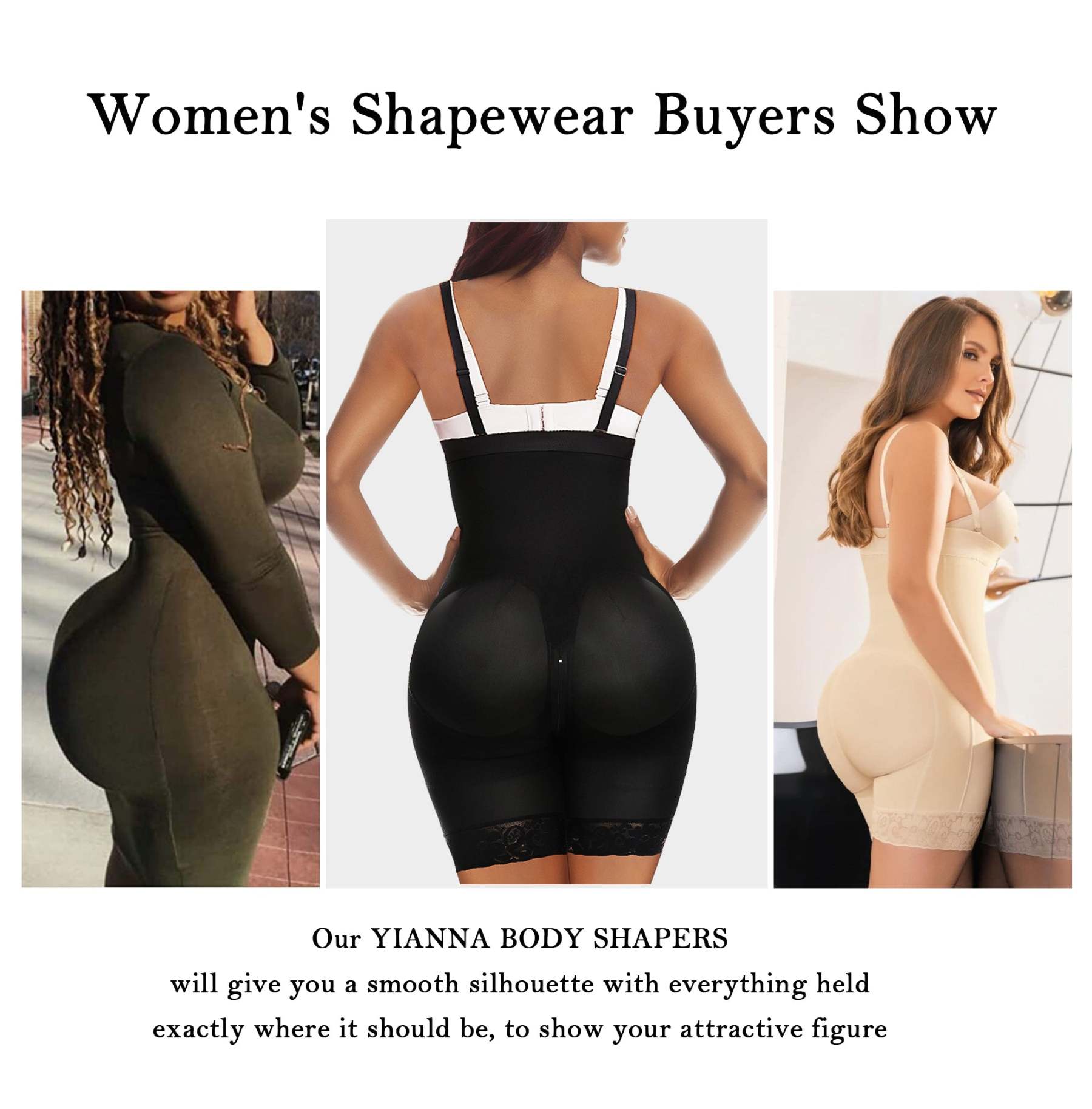  Fajas Colombianas Shapewear for Women Tummy Control Body Shaper Butt Lifter Thigh Slimmer with Zipper Crotch