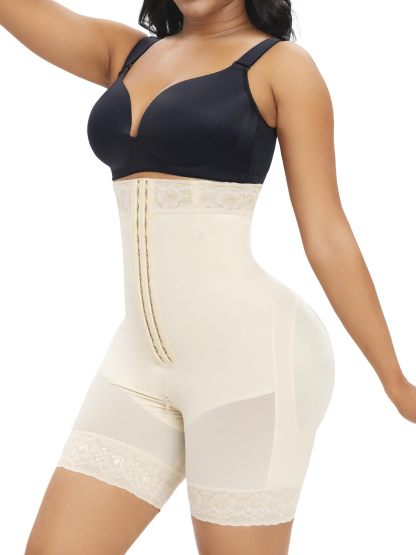  Tummy Control Shapewear for Women Fajas Colombianas Body Shaper Shorts with Zipper Crotch