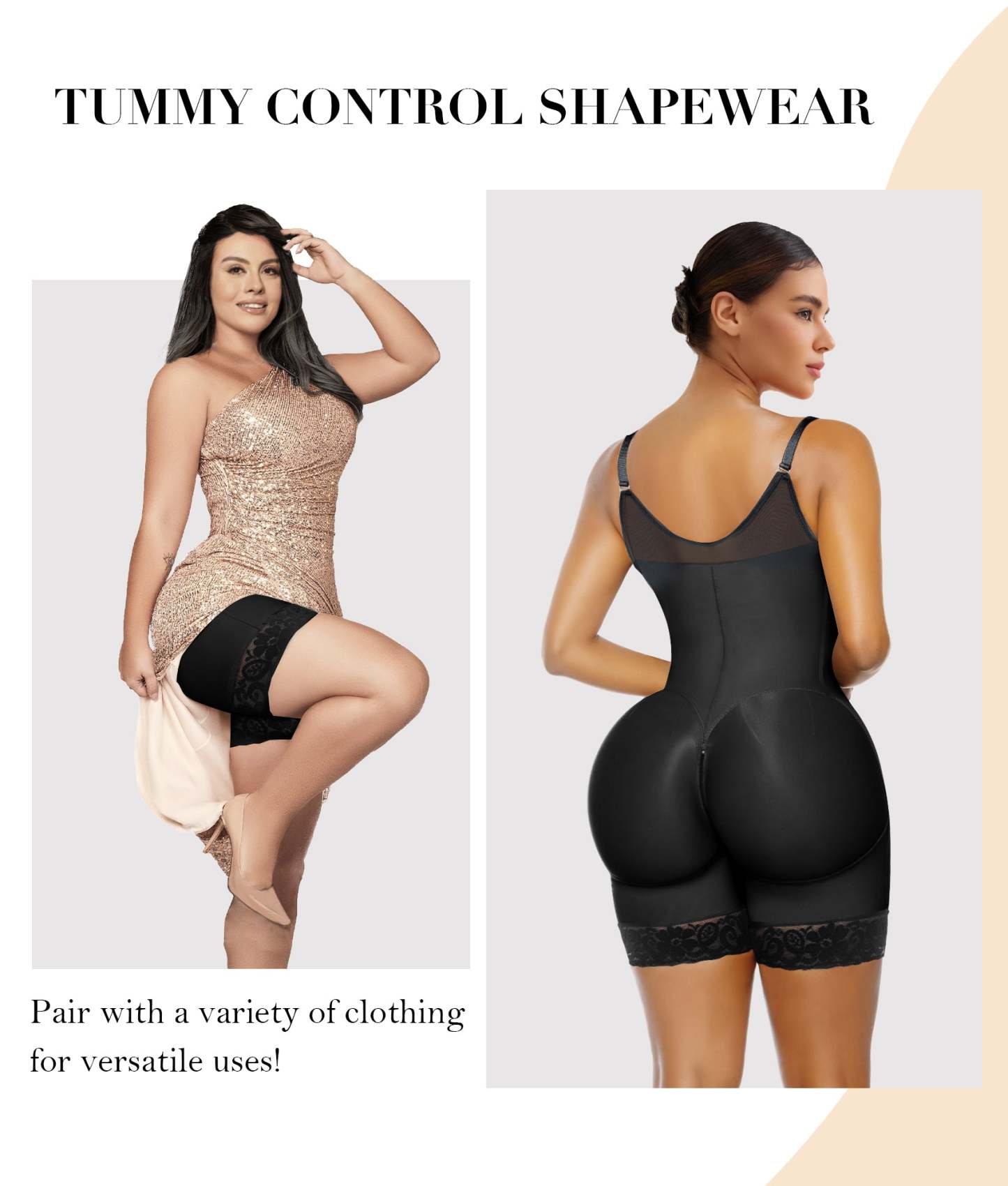  Fajas Colombianas Postpartum Shapewear for Women Tummy Control Butt Lifter Body Shaper with Zipper Crotch