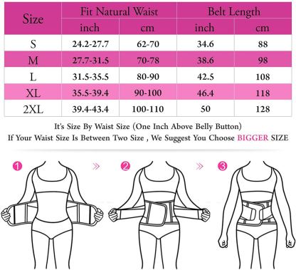  Waist Trainer Belt for Women - Waist Trimmer Weight Loss Ab Belt Sport Workout Back Support Girdle Belt (Updated)