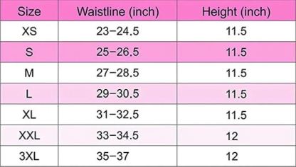 Cintura dimagrante in lattice da donna, 25 stecche in acciaio, 4 file di ganci