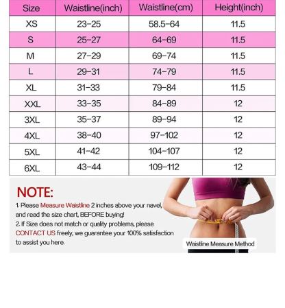 Cintura dimagrante in lattice traspirante da donna con 9 stecche in acciaio e 3 file di ganci