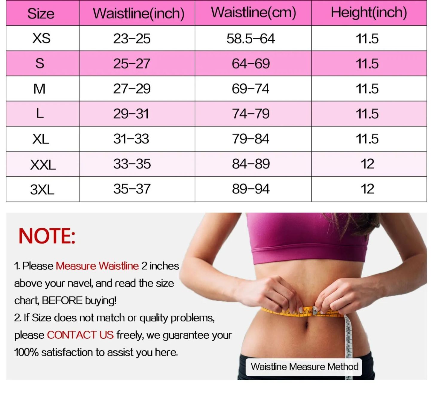 Cintura dimagrante in lattice traspirante da donna, 25 stecche in acciaio, 3 file di ganci