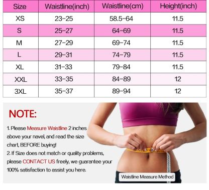Cintura dimagrante in lattice traspirante da donna, 25 stecche in acciaio, 3 file di ganci