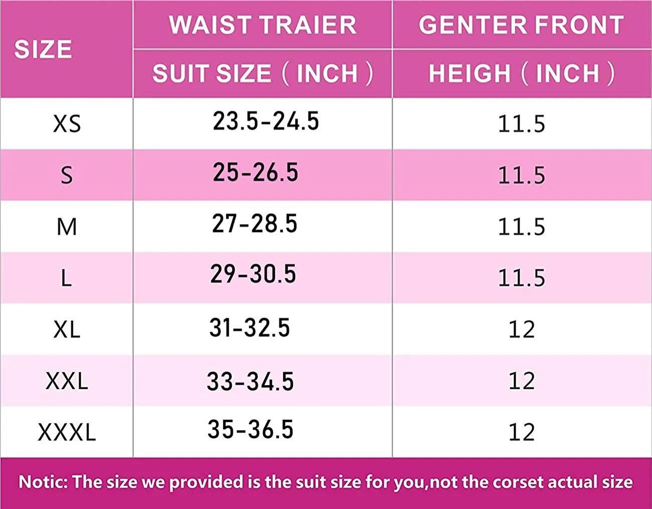 Corsetti da allenamento per la vita con cerniera in lattice da donna, 9 stecche d'acciaio