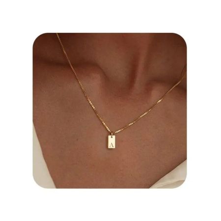 🎁2024 dögös modell nagy árcsökkentés🌟14K arany Erzsébet betűs nyaklánc💫