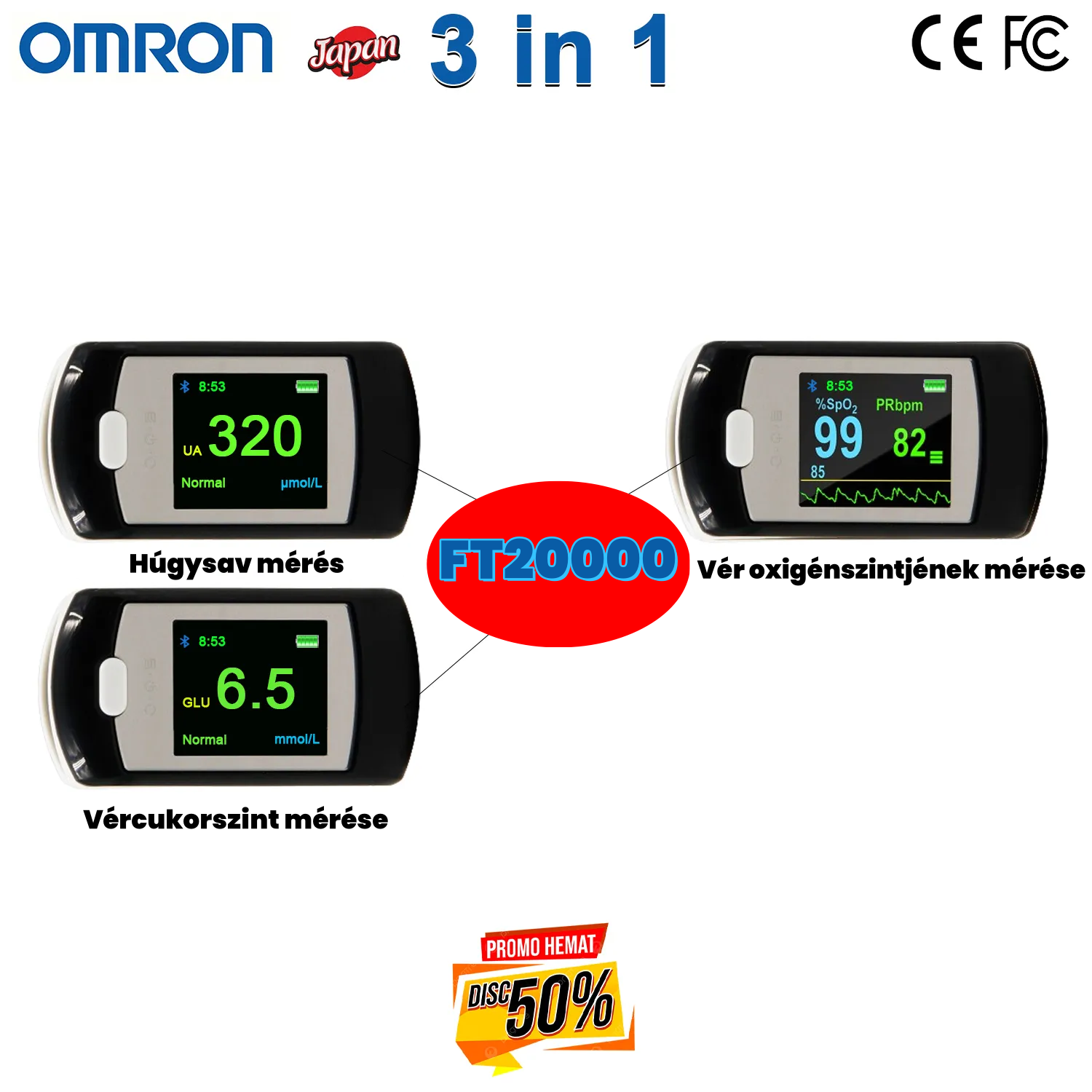 💖 Omron fájdalommentes, nem invazív vércukormérő 💕