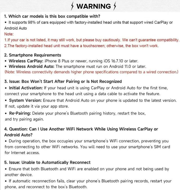 2026-os vezeték nélküli CarPlay adapter iPhone-hoz/Androidhoz – gyors csatlakozás, késleltetésmentes működés, kihangosított hívások, vezeték nélküli adapter és CarPlay-kulcs (dongle)