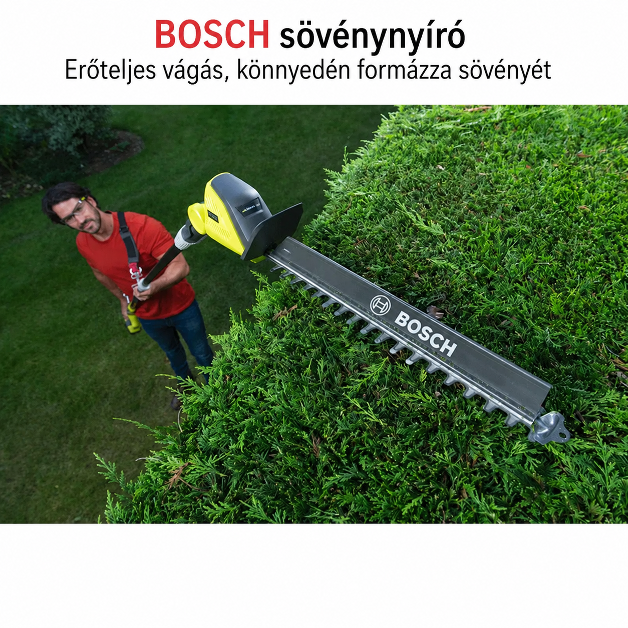 [Copy]BOSCH 3 az 1-ben fűnyíró/szegélynyíró, 43 cm vágási szélességgel, 25 cm-es bozótvágóval, gumi fogantyúval és vállpánttal, 2 akkumulátorral.