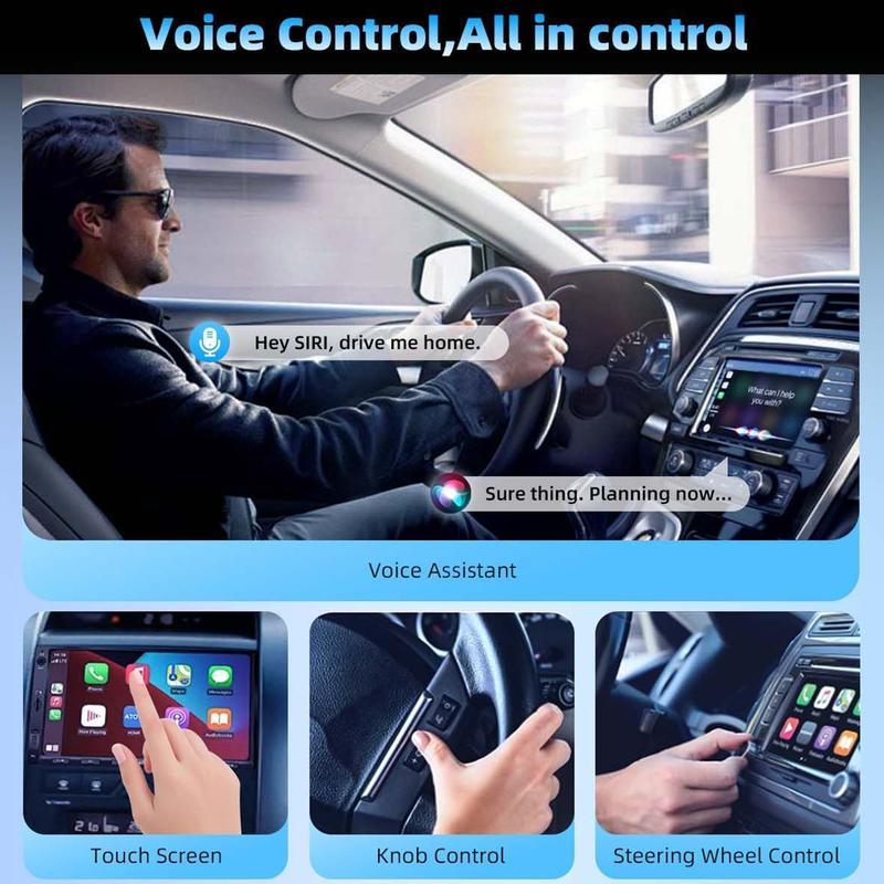 2026-os vezeték nélküli CarPlay adapter iPhone-hoz/Androidhoz – gyors csatlakozás, késleltetésmentes működés, kihangosított hívások, vezeték nélküli adapter és CarPlay-kulcs (dongle)