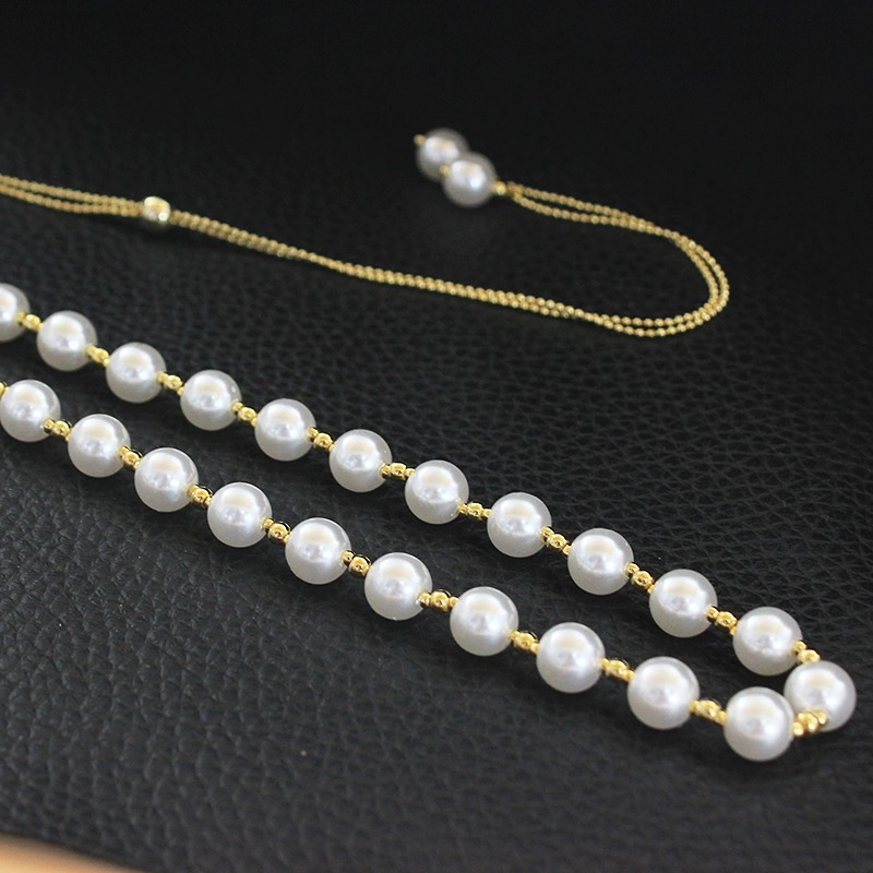 🌸Colier Elizabeth din perle naturale pure din aur de 18k🌟