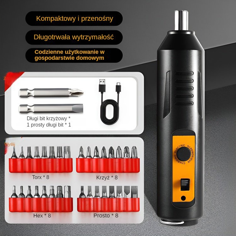 🔧Przenośny zestaw wkrętaków elektrycznych do użytku domowego🎁