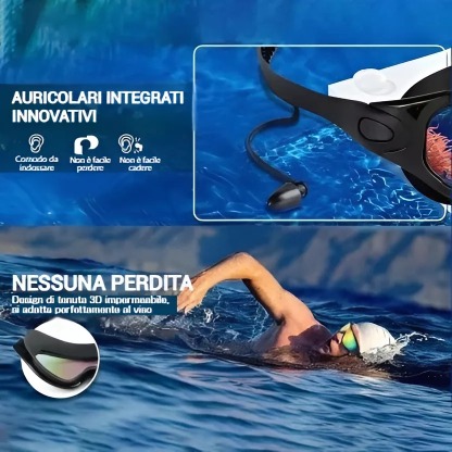 Occhiali da nuoto antiappannamento Wide View