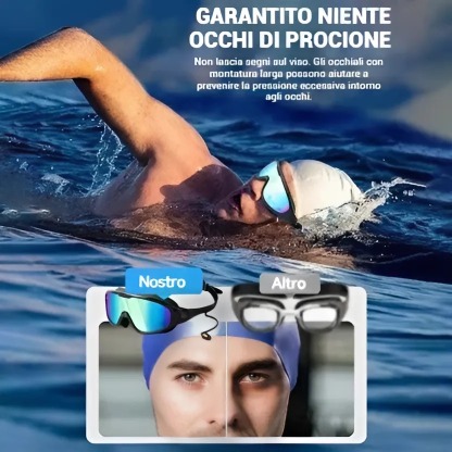 Occhiali da nuoto antiappannamento Wide View