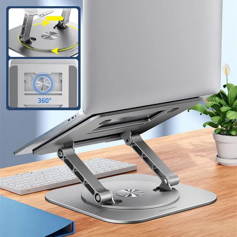 Supporto per laptop in lega di alluminio con staffa girevole