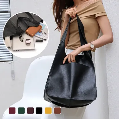 Borsa tote in pelle oversize