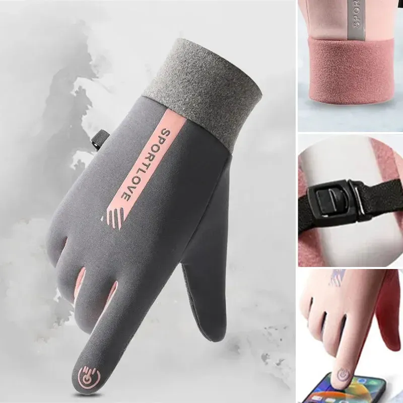 Guanti impermeabili touch screen antiscivolo resistenti al freddo