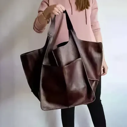 Borsa tote in pelle oversize