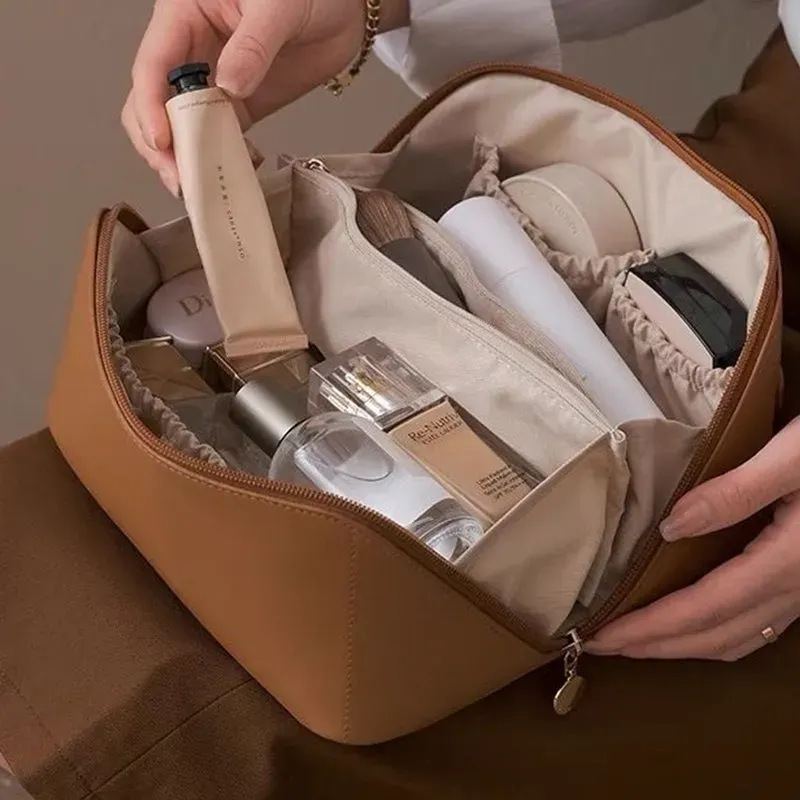 Borsa cosmetica da viaggio di grande capacità