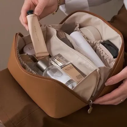 Borsa cosmetica da viaggio di grande capacità
