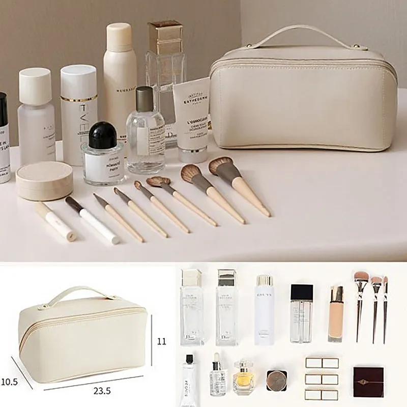 Borsa cosmetica da viaggio di grande capacità