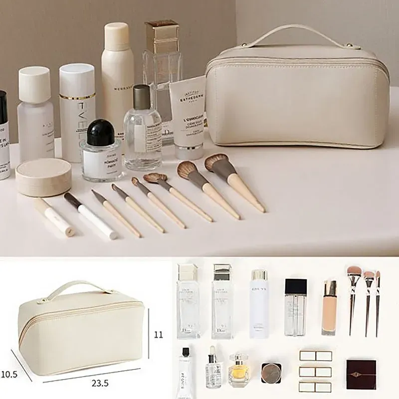 Borsa cosmetica da viaggio di grande capacità