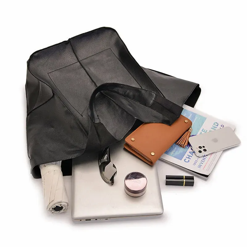 Borsa tote in pelle oversize