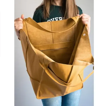 Borsa tote in pelle oversize